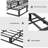 10 inch Box Spring,Heavy Duty Metal Bed Frame with Fabric Cover, 3000lbs Max Weight Capacity Bed Base Mattress Foundation, Easy Assembly, Noise Free, Black-1110949050-1111371176