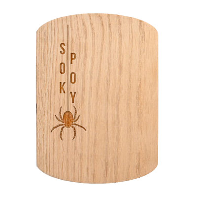 Spooky Hanging Spider Oval Cutting Board