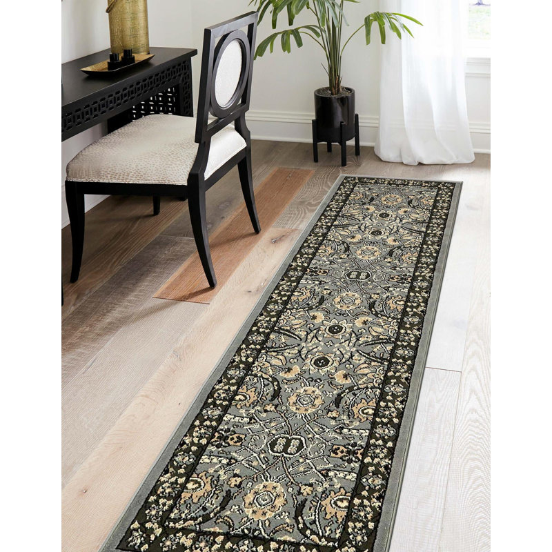 Britannia Floral Indoor Rug, Runner 2'2" x 8'2"