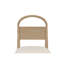 Chaise à dossier arqué en bois caramel / sable (ensemble de 2)-1921094788
