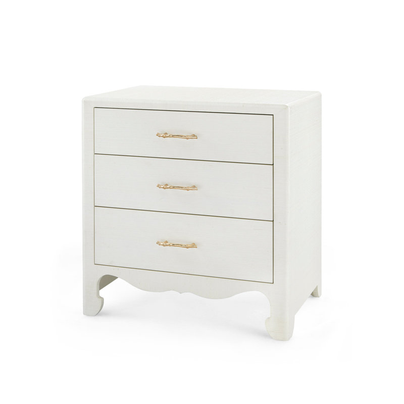 Gianna 3-Drawer End Table, Spring Green