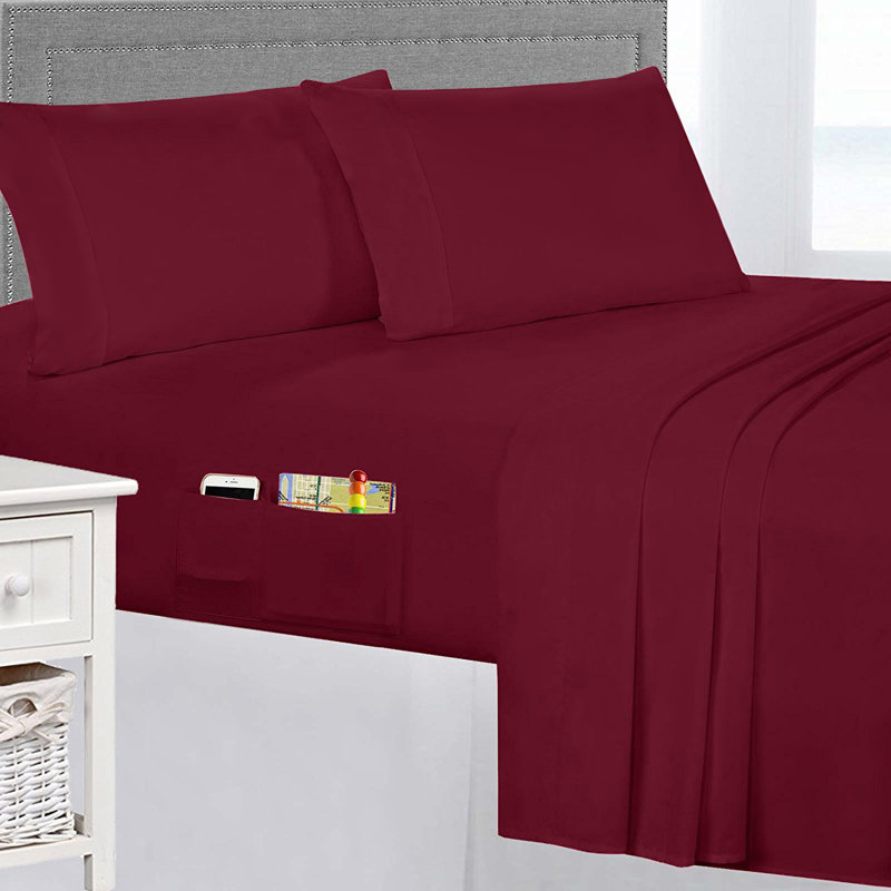 Sheet Set, Burgundy, Full/Double