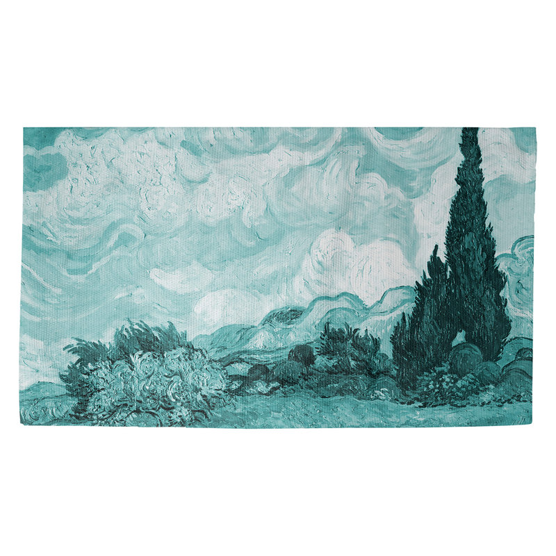 Tapis de porte d’intérieur wheatfield Browerville, Rectangle 3 pi 3 po x 5 pi 3 po, Vert