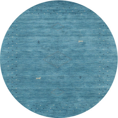 Tapis abstrait bleu