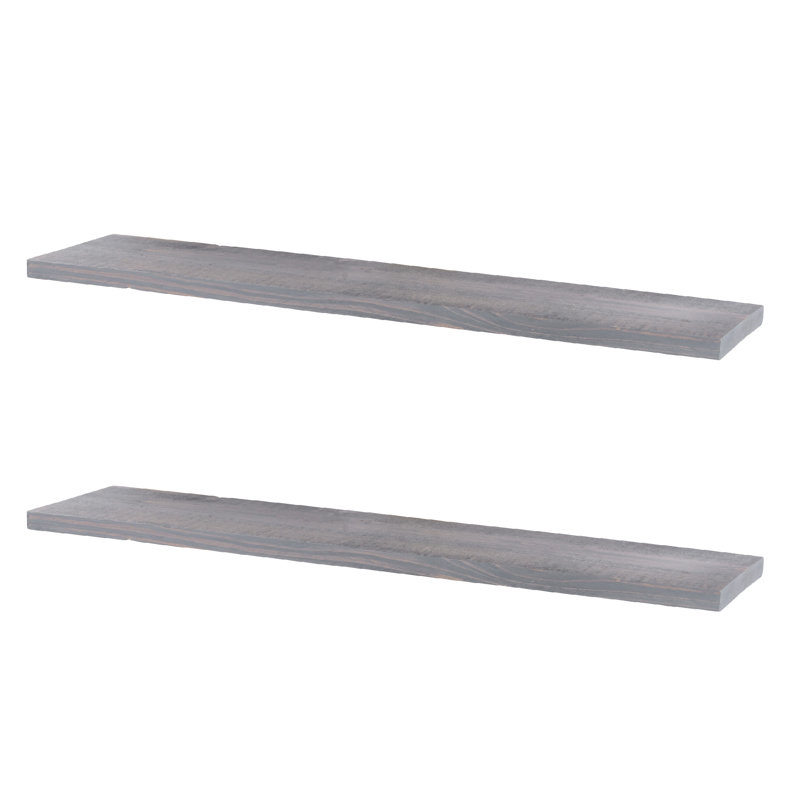 Anothy Pine Solid Wood Shelf, 1" H x 24" W x 7.5" D, Sunset Cedar