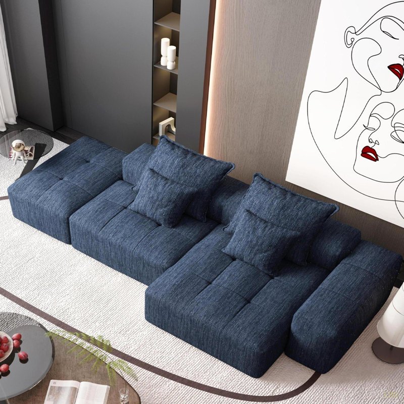 Canapé modulaire surdimensionné Modern, Bleu