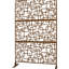 Cloison d'intimité en métal de 76 po H48 po - Brun pour terrasse, balcon, pelouse, jardin, extérieur et intérieur Ps114-124879590