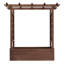 Boîte à fleurs en bois avec treillis Sabeera-1285473930