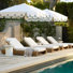Lyor Acacia Wood Outdoor Chaise Lounge Set with Cushions & Adjustable Backrest