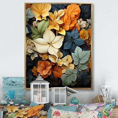 Feuilles d'automne, palette en sourdine - impression