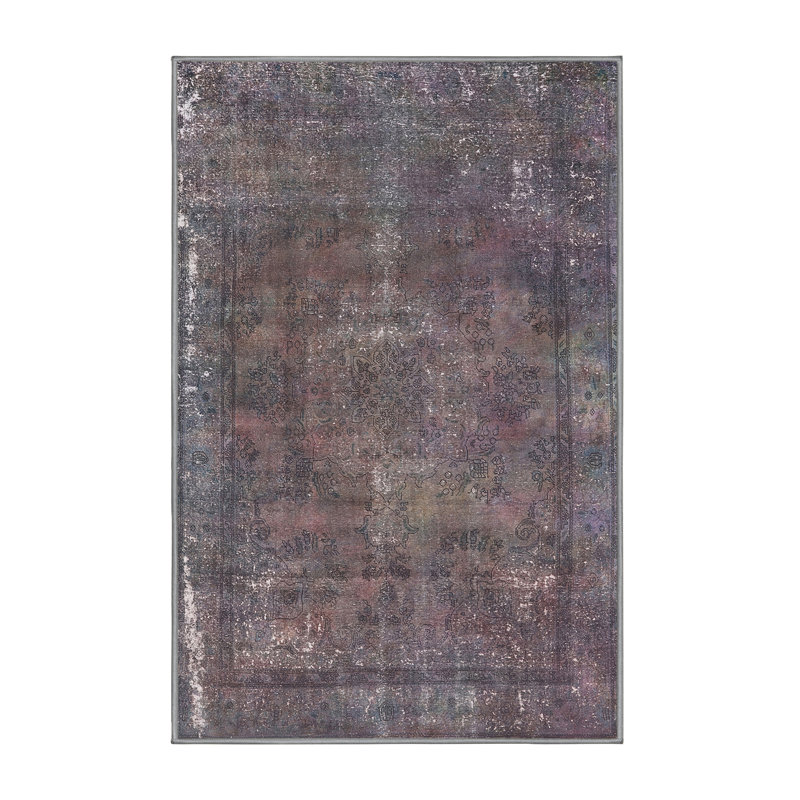 Tapis oriental gris Ronneshia, Rectangle 4 pi x 6 pi