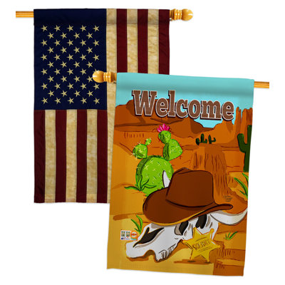 Double Sided 40'' H x 28'' W Polyester House Flag