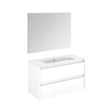 Ambra 39.6'' W Single Vanity with Mirror