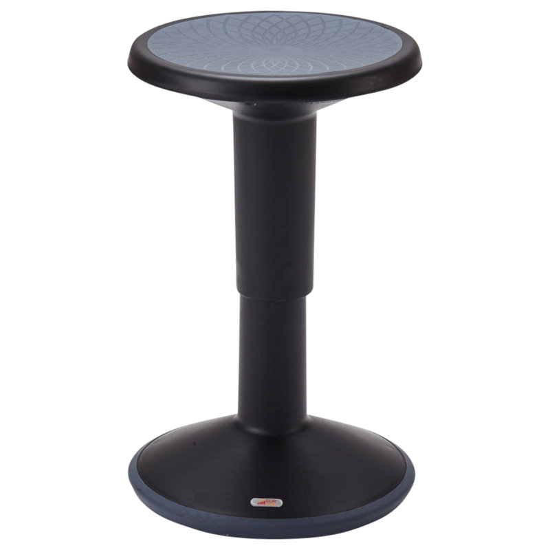 Tabouret ECR4Kids SitWell, hauteur réglable, siège actif, Noir