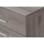 Classeur contemporain avec rangement à roulettes, taupe, bureau, stratifié taupe, tiroirs, moderne