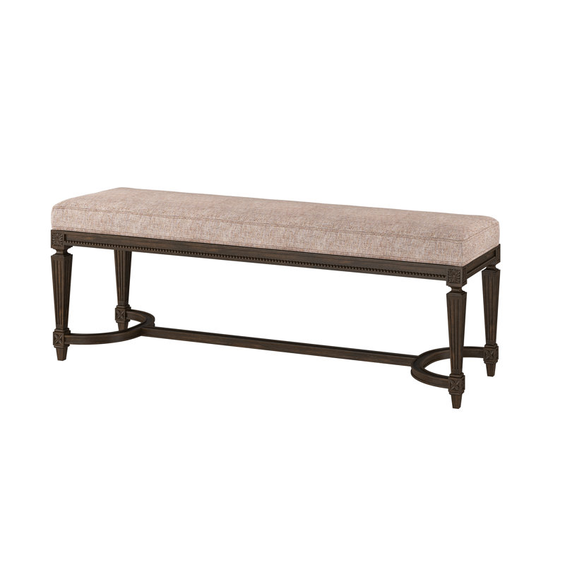 Banc de rangement Grant, Espresso, Grès Vault (tissu performance) 1172-92