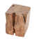 Heavy Cube Teak Side Table