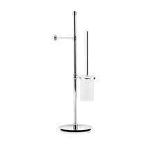 26.75 in Freestanding Toilet Paper Holder Black