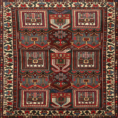 Tapis traditionnel marron / vert