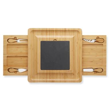 3-Piece Two-Tone Bamboo Serving and Cutting Board Set