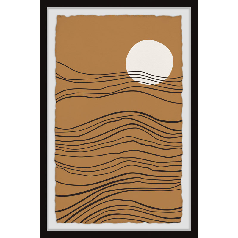 Ridge Formation - Single Picture Frame Painting, 45cm H x 38cm W x 3.81cm D