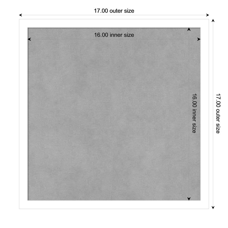 Tableau magnétique blanc Svelte, H 17 po x l 17 po