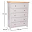 Yorktown 90cm W 5 - Drawer Chest of Drawers-38387714