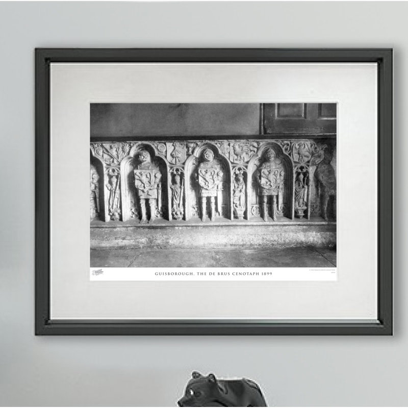 Guisborough, The De Brus Cenotaph 1899 - Single Picture Frame Print, 60cm H x 80cm W x 2.3cm D