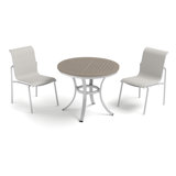Travira 3-Piece 36" Cafe Bistro Table and Orso Side Chairs Set