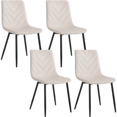 Amalia 43.5cm H Velvet Upholstered Full Back Side Chair