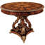 Spiro Round Mahogany Wood Dining Table