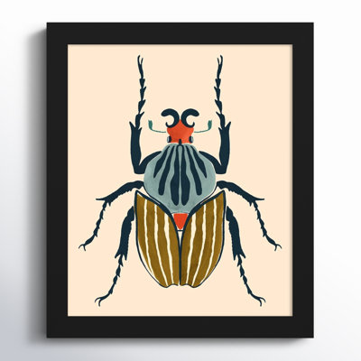 Farwell Beetle Bug I Framed On Paper by Farwell Print
