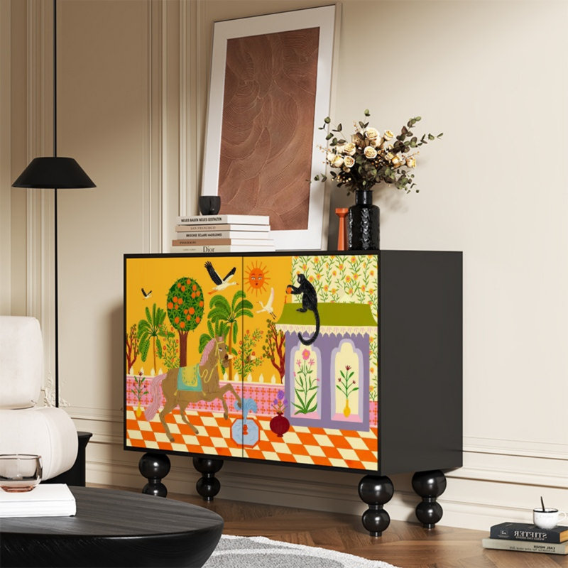 Modern Simple Double-Door Accent Cabinet