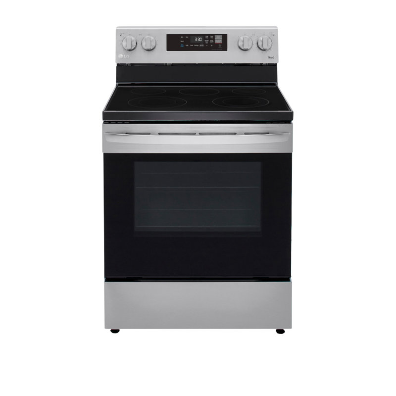 LG 6.3 cu ft. Smart Wi-Fi Enabled Freestanding Electric Range with EasyClean, 30"