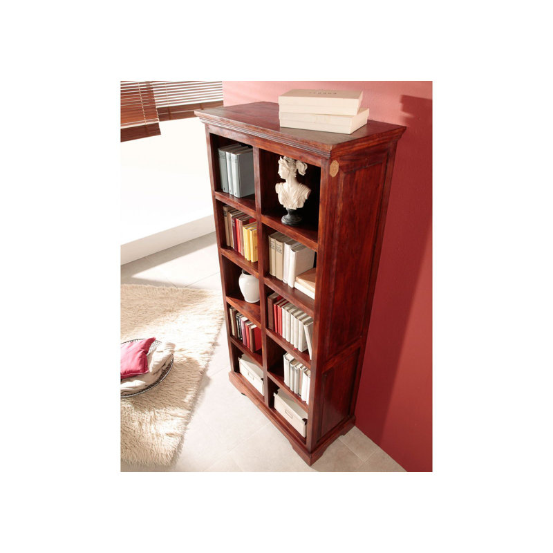 Oxford 195cm H x 90cm W Solid Wood Standard Bookcase, Nougat