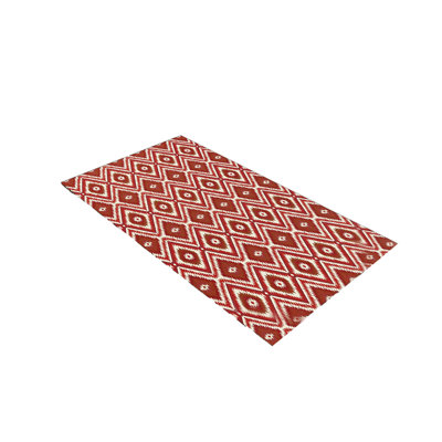 a carpet Washable Non-shedding European Retro Lattice Printed Floor Mat Door Mat Sewer Mat Entrance Door Kitchen Bathroom Mat Non-slip Mat