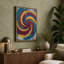Neon Spiral Industrial 1 Piece Wrapped Canvas Wall Art-1228590102-1228590108