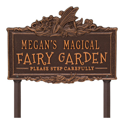 My Fairy Garden Personalized Lawn Plaque