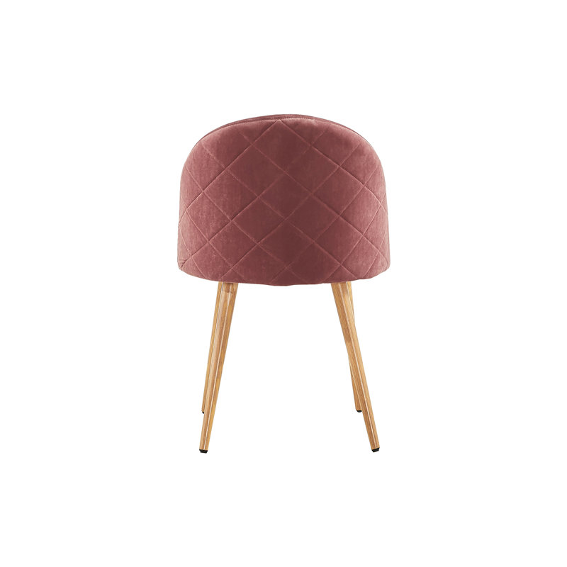Assael Velvet Upholstered Side Chair, Pink