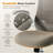 Inbox Zero Ergonomic Mesh Office Chair with Flip-Up Arms, Adjustable Height & Lumbar Support - Breathable Task Chair-1525346467