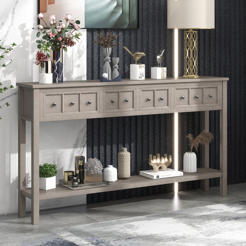 Console Rustic, Gris délavé
