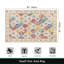 Tapis oriental antidérapant lavable à la machine beige / jaune / orange-902493681
