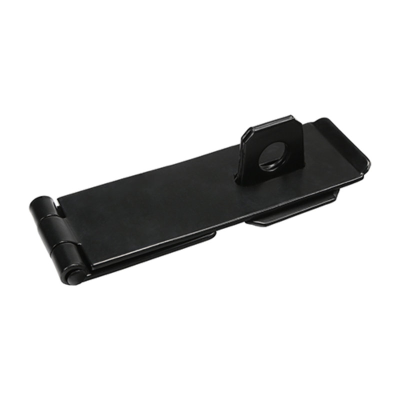Safety Hasp & Staple Bolt, 11.5cm H x 4cm W x 2.5cm D, Black