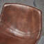  Ensemble de 2 tabourets de bar en similicuir, design industriel moderne avec pieds en métal, siège confortable de style selle, parfait pour la cuisine ou le bar, brun