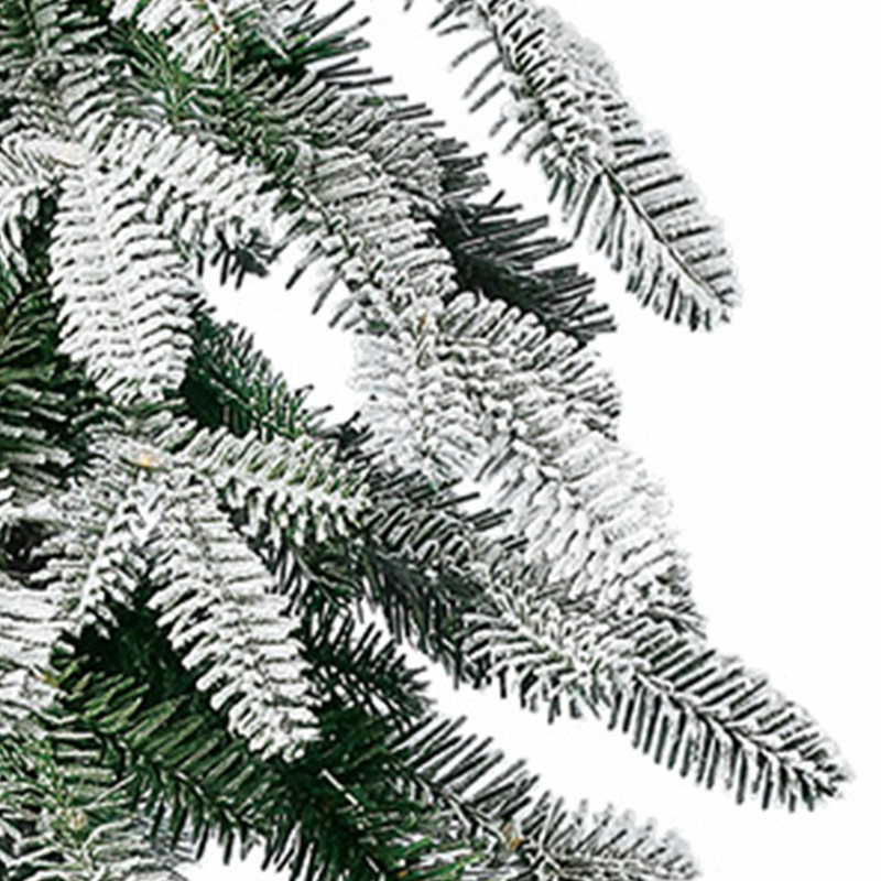 Home Heritage Entry Potted Fir 3 Ft Artificial Flocked LED Prelit Christmas Tree