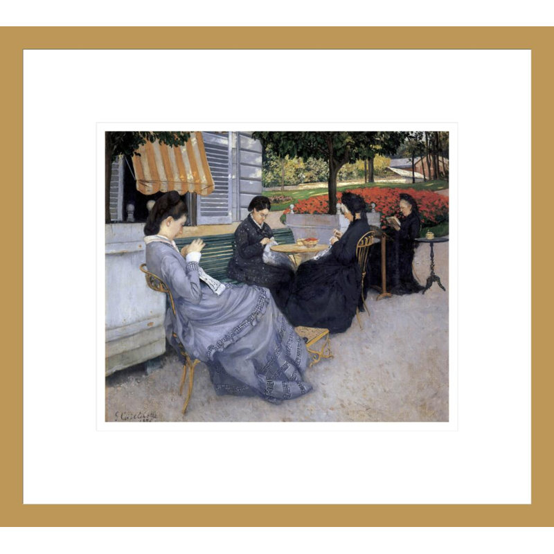 Portraits in the Country par Gustave Caillebotte - Estampe numérique encadrée, H 13,75 po x l 15,19 po