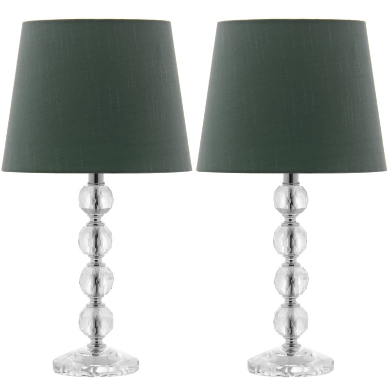Nola Crystal Table Lamp, Green