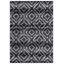 Tapis géométrique noir / ivoire Gillenwater-2067043010