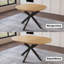 Ensemble de table de salle à manger 7 pièces avec 6 chaises modernes-2140602352