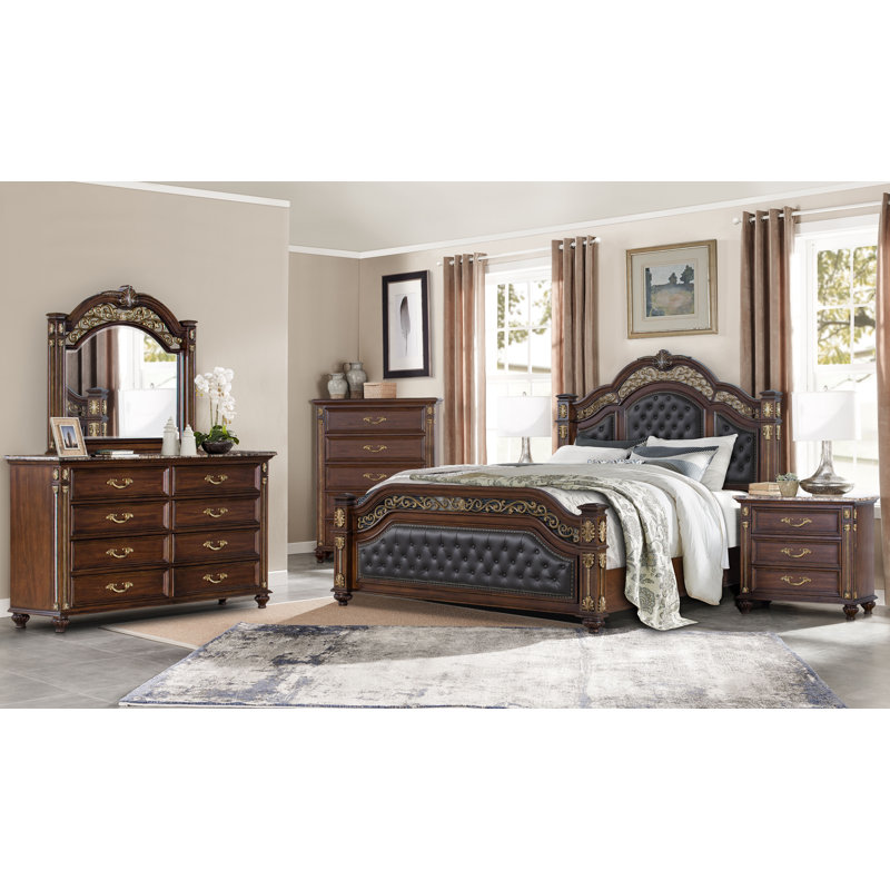 Ensemble de chambre à coucher Crixus, Grand lit